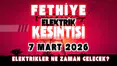 Fethiye'de Planlı Elektrik Kesintisi: Nereler Etkilenecek?