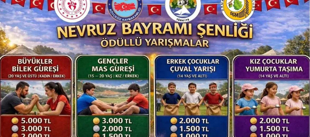 Köyceğiz Nevruz Şenliği Başlıyor: Yarışmalarda Ödül Yağmuru!