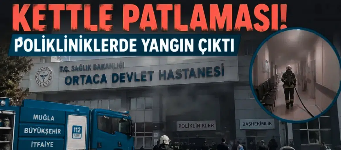 Ortaca Devlet Hastanesi'nde Kettle Yangını Paniği!