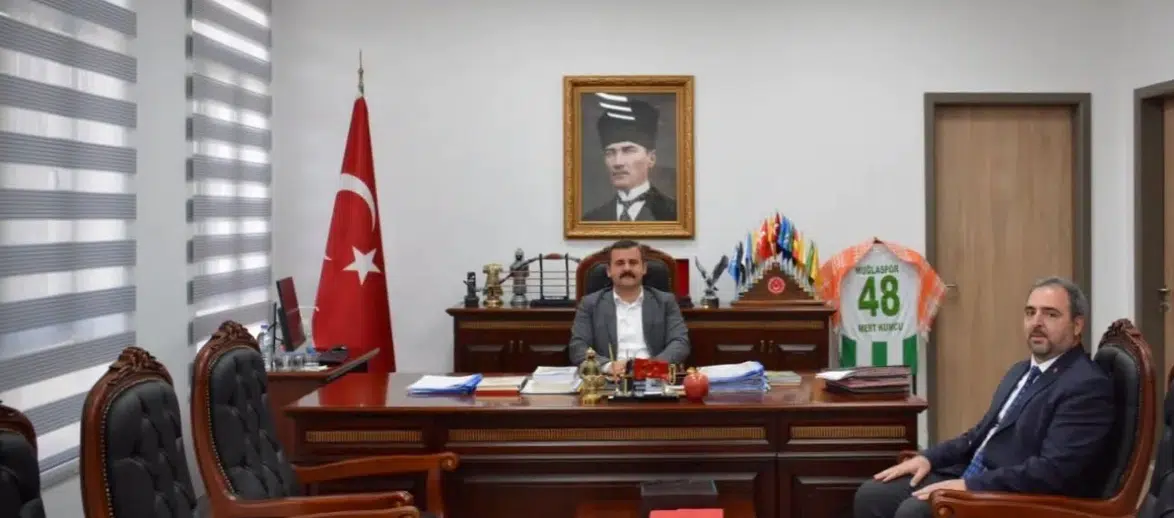 Müftü Hüseyin Sözen'den Kaymakam Mert Kumcu'ya ilk Ziyaret
