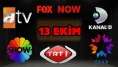13 Ekim Pazartesi ATV, Show TV, NOW TV, Kanal D ve TRT 1 Yayın Akışı 2025: Bugün Hangi Diziler, Filmler Var?