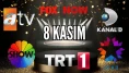 8 Kasım Cumartesi TV Yayın Akışı, ATV, Show TV, NOW TV, Kanal D ve TRT 1 2025: Bugün Hangi Diziler, Filmler Var?