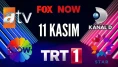 11 Kasım ATV, Show TV, NOW TV, Kanal D, TRT 1 TV Yayın Akışı 2025