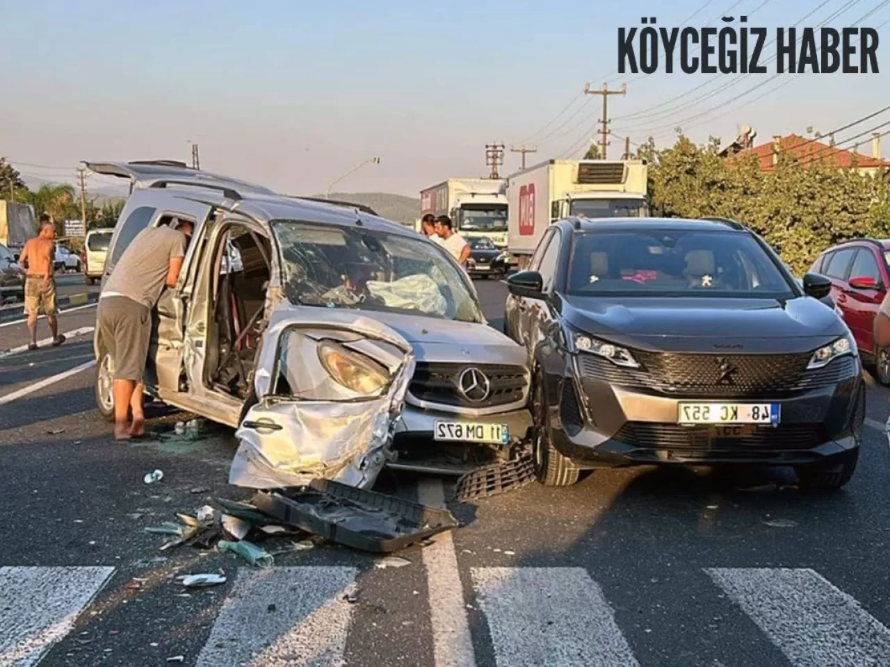 Gökova Köyceğiz karayolunda kaza: 9 kişi Yaralandı!
