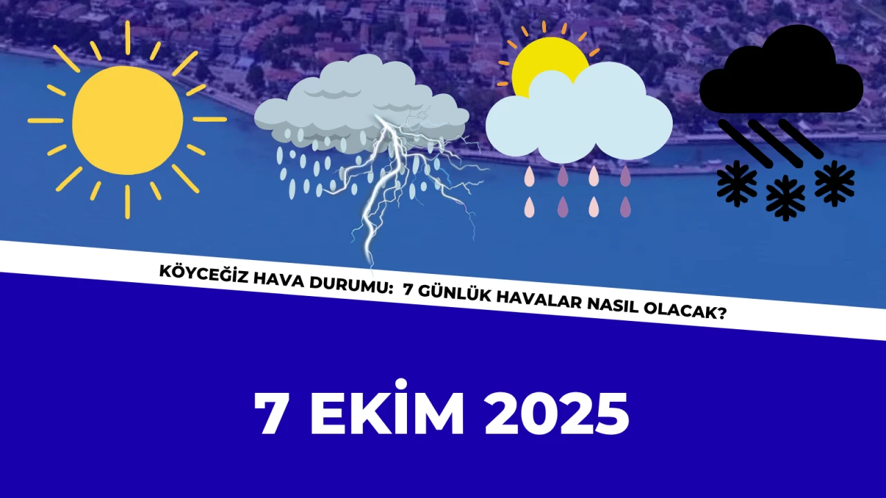 Köyceğiz Hava Durumu: 7 Ekim 7 Günlük Havalar Nasıl Olacak?