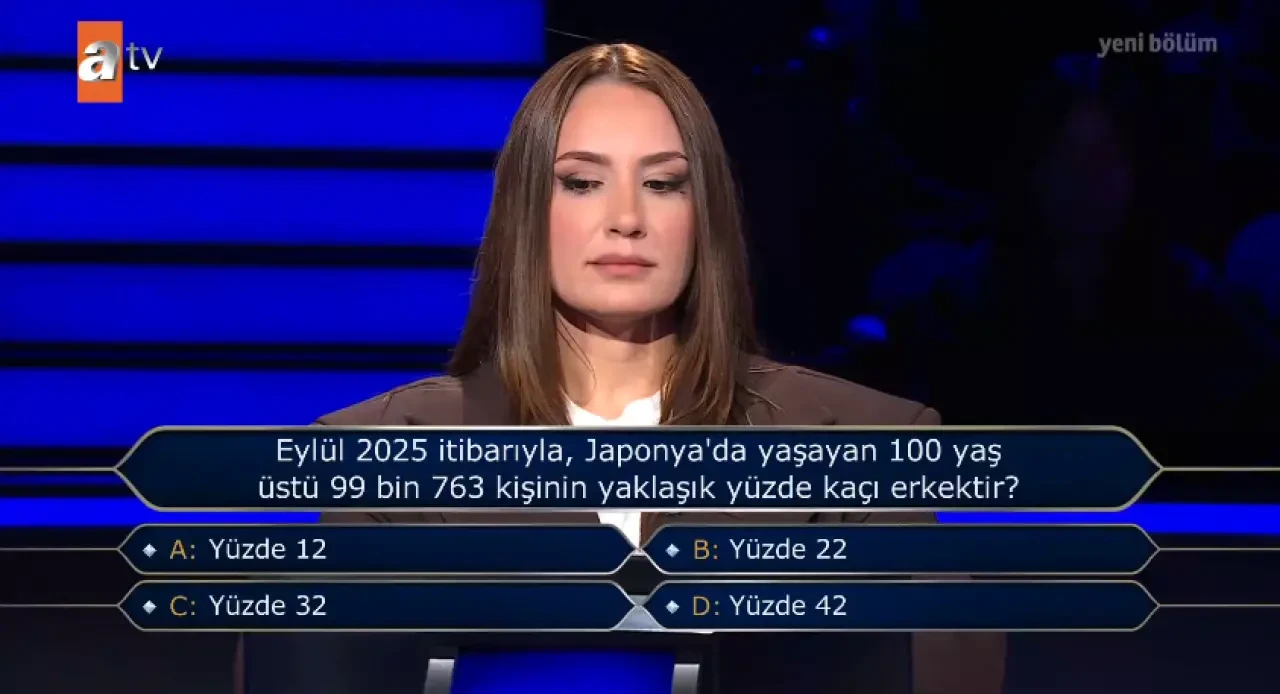 Japonya’da 100 yaş üstü kişilerin yüzde kaçı erkektir?