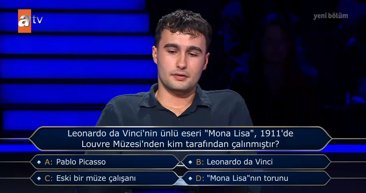 Leonardo da Vinci'nin ünlü eseri 'Mona Lisa', 1911'de Louvre Müzesi'nden kim tarafından çalınmıştır?