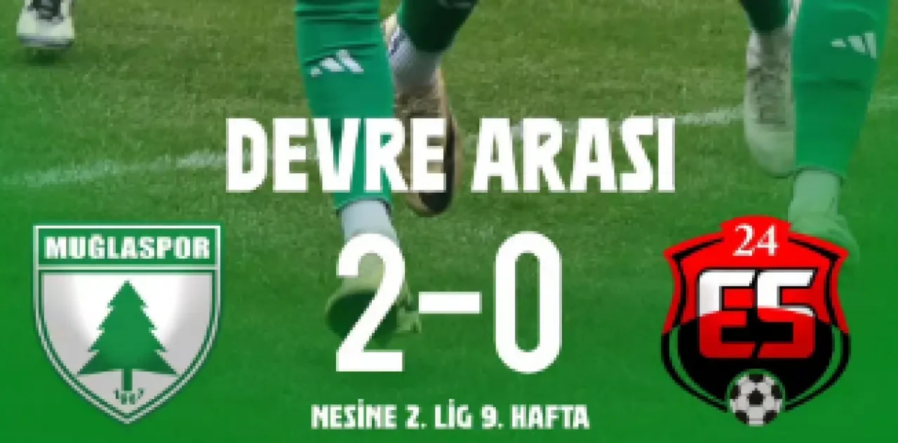Muğlaspor İlk Yarıda Fırtına Gibi: Erzincanspor Karşısında 2-0 Önde