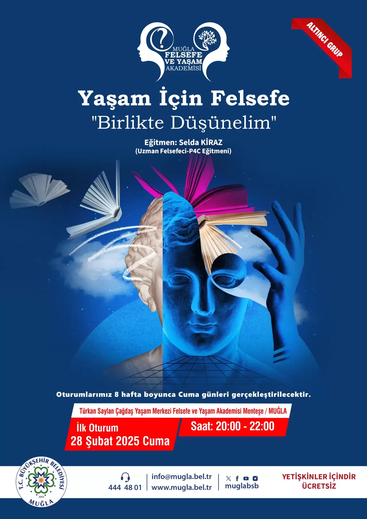 Muğla'da Felsefe Tutkunlarına Özel Program: "Yaşam İçin Felsefe – Birlikte Düşünelim" Başlıyor