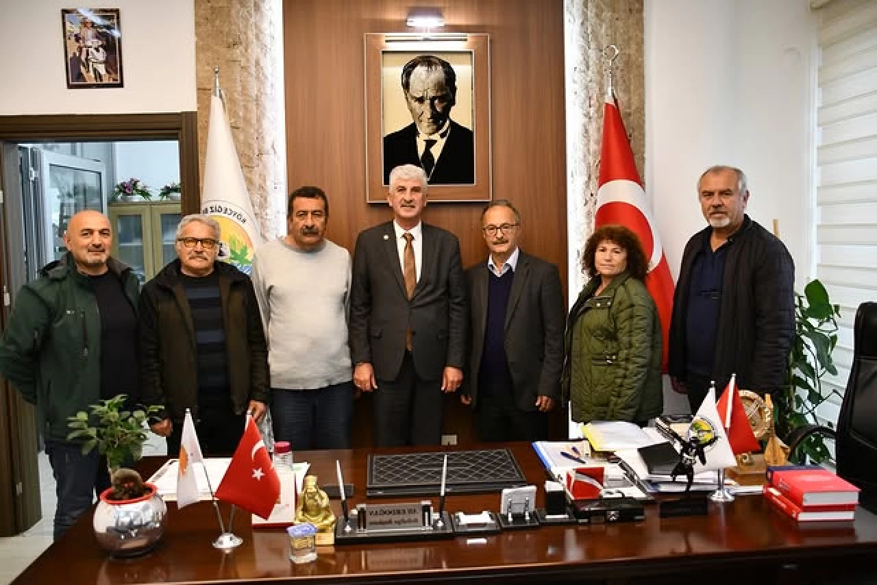 Tüm Emekliler Sendikası'ndan Köyceğiz Belediye Başkanı Ali Erdoğan’a Ziyaret