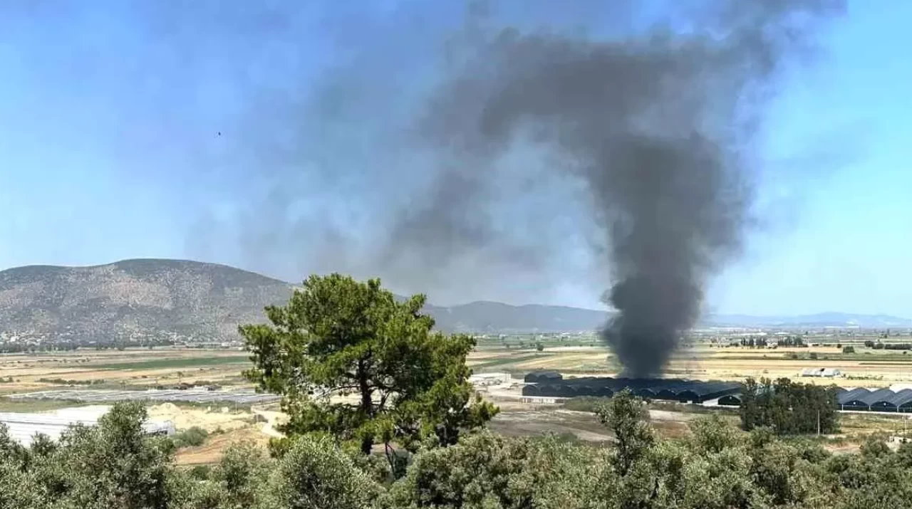 Milas Savran’da Balık Üretim Tesisinde Yangın