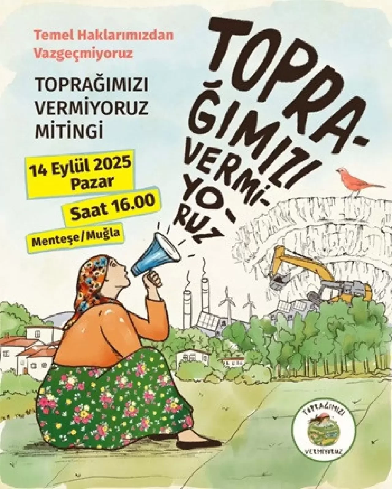 Muğla’da Zeytinlik Yasasına Tepki: “Haklarımızdan Vazgeçmiyoruz, Toprağımızı Vermiyoruz” Mitingi 14 Eylül’de Menteşe’de