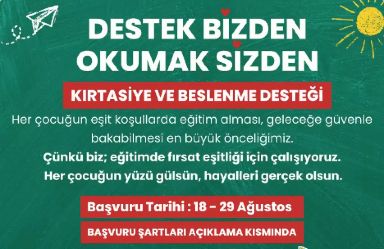 Marmaris Belediyesi’nden Öğrencilere Kırtasiye ve Beslenme Desteği: “Okumak Sizden, Destek Bizden”