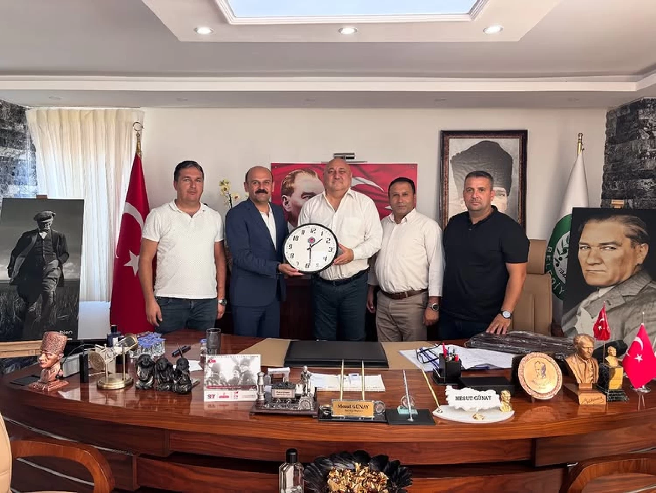 Yatağan Belediyesi’nde Maden-İş Sendikası Heyetinden Başkan Mesut Günay’a Ziyaret