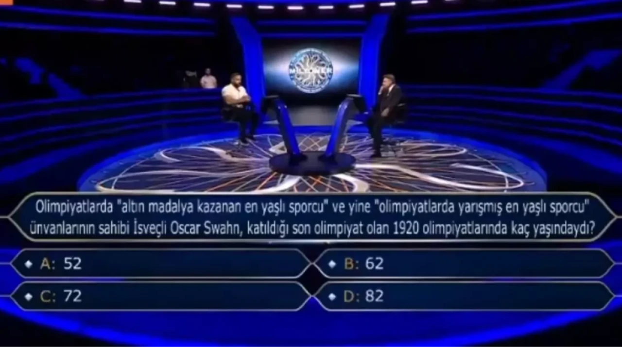 Kim Milyoner Olmak İster’de Tarihi Soru: Oscar Swahn 1920 Olimpiyatlarında Kaç Yaşındaydı?