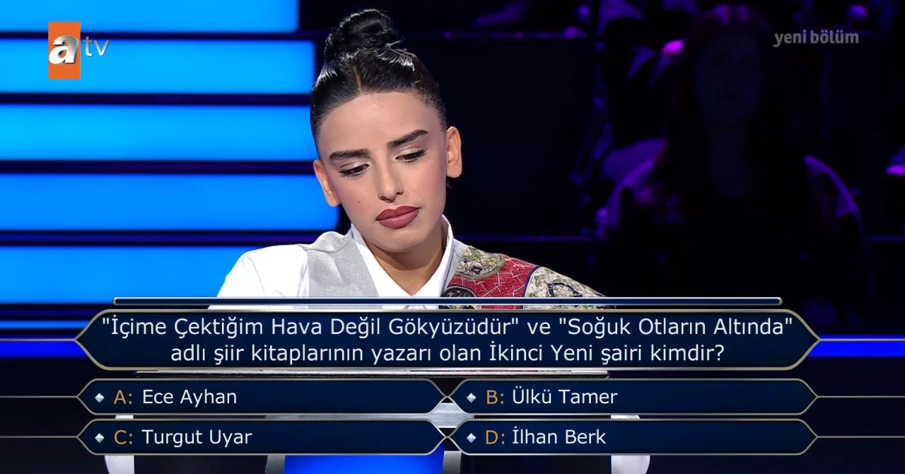 "İçime Çektiğim Hava Değil Gökyüzüdür" ve "Soğuk Otların Altında" adlı şiir kitaplarının yazarı olan İkinci Yeni şairi kimdir?