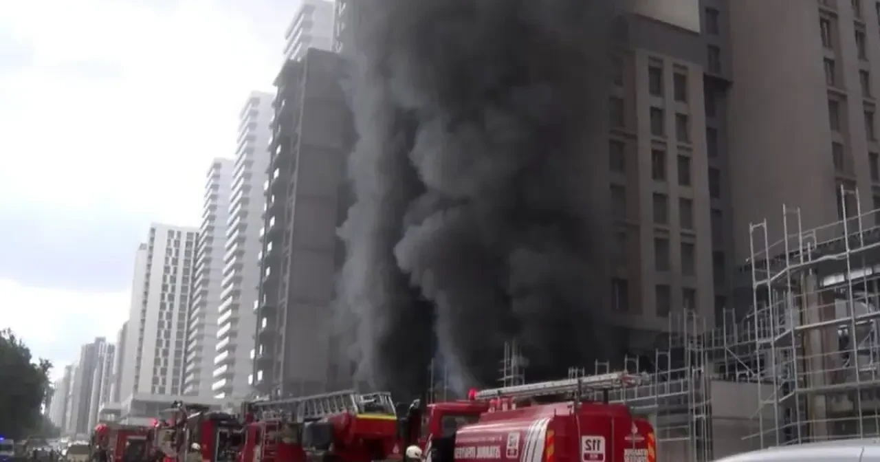 Kadıköy Fikirtepe’de 20 Katlı İnşaatta Yangın