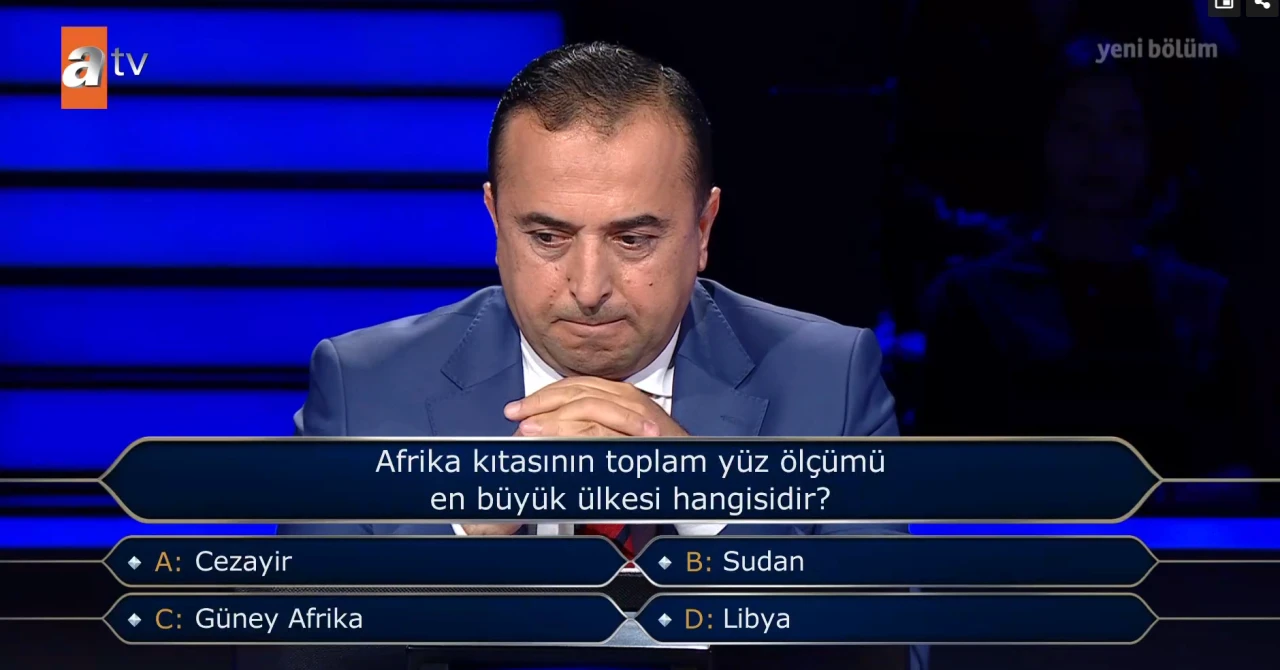 Afrika kıtasının toplam yüz ölçümü en büyük ülkesi hangisidir?