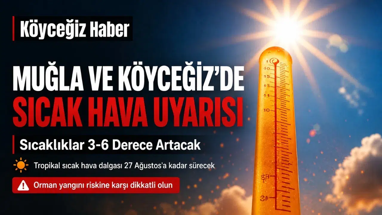 Köyceğiz'de Sıcak Hava ve Yangın Uyarısı!