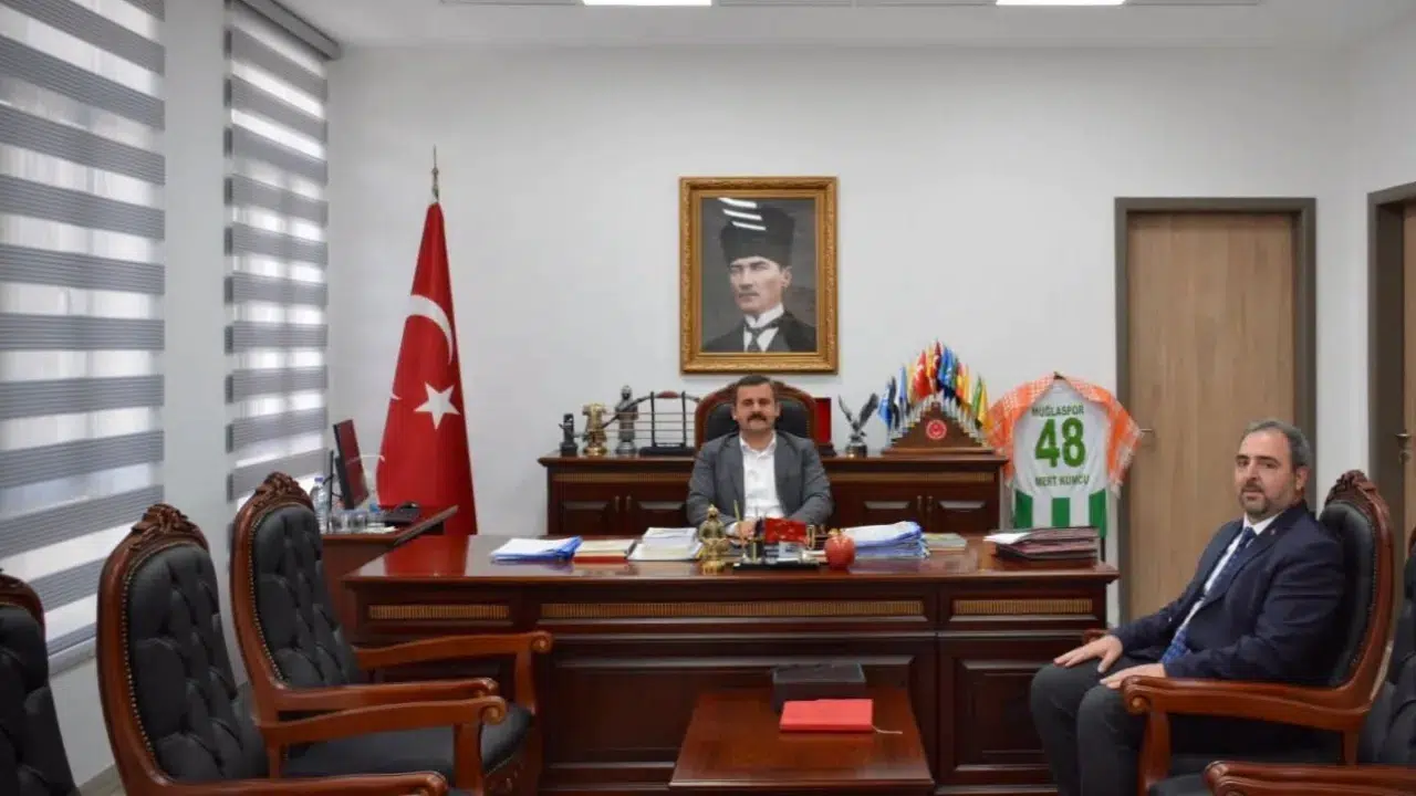 Müftü Hüseyin Sözen'den Kaymakam Mert Kumcu'ya ilk Ziyaret