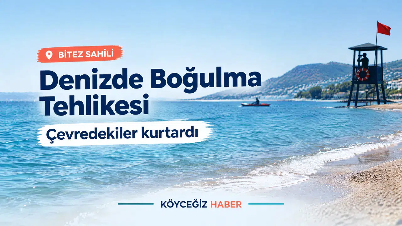 Bodrum Bitez’de Denize Giren Kadın Ölümden Döndü!