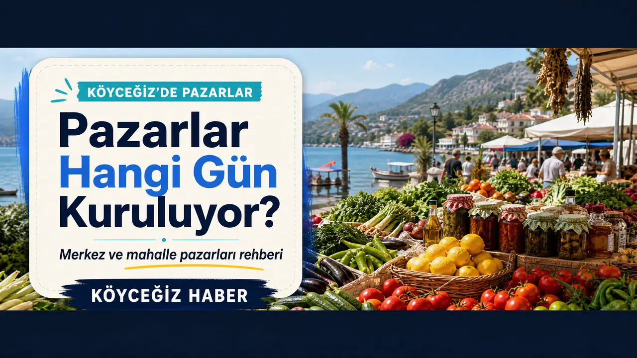 Köyceğiz Pazar Günleri: Merkez ve Mahalle Semt Pazarları!