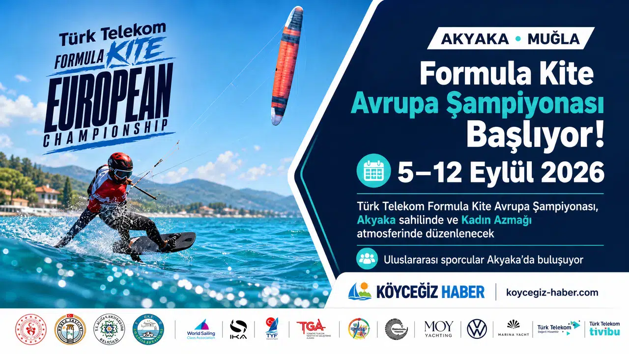 Formula Kite Avrupa Şampiyonası 2026 Muğla Akyaka'da Başlıyor