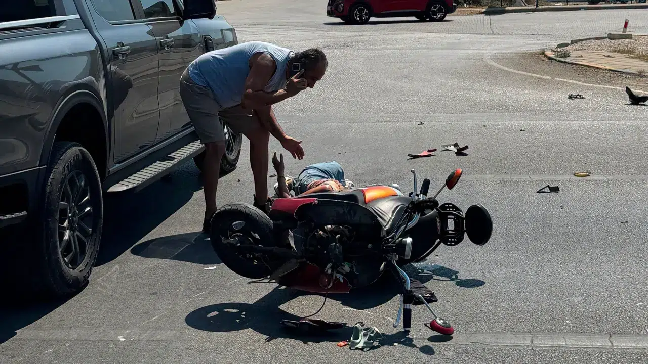 Fethiye Çamköy Hal Kavşağında Kaza: Motosiklet Sürücüsü Yaralı