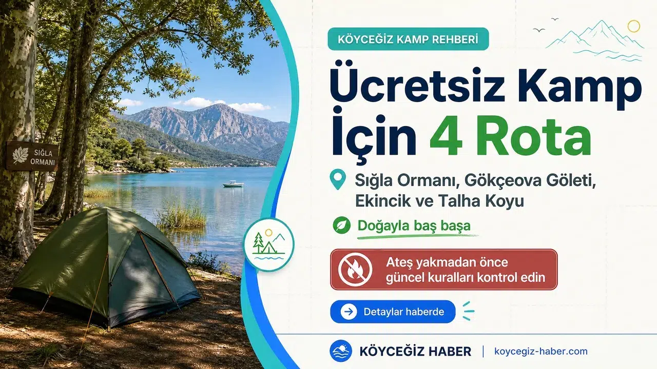 Köyceğiz Ücretsiz Kamp Alanları Çadır Ve Karavan Rehberi