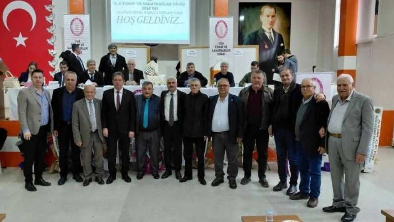 Ula Esnafı  İstikrar  Dedi: Kemal Özçelik 5. Kez Başkan Seçildi