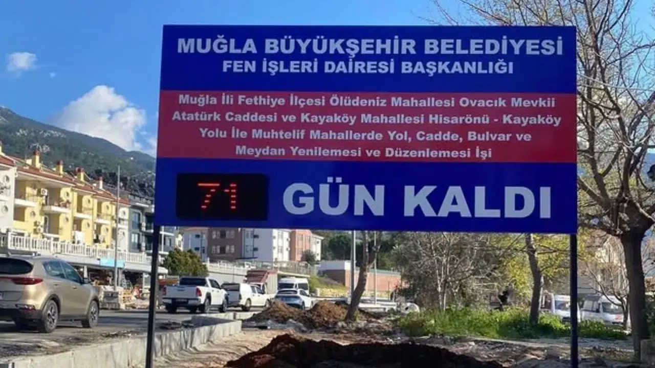 Fethiye Ölüdeniz Yolunda Geri Sayım Başladı