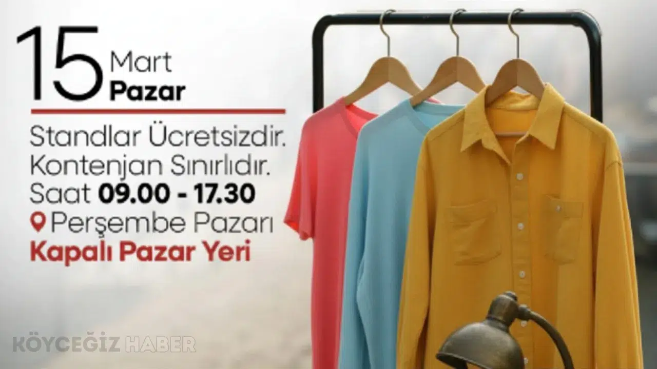 Menteşe’de 2. El Pazarı ve Takas Etkinliği: 15 Mart'ta