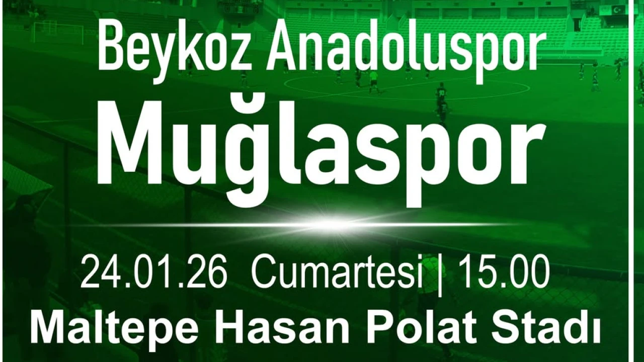 Muğlaspor taraftarına müjde! Beykoz Anadoluspor maçı canlı yayınlanacak!