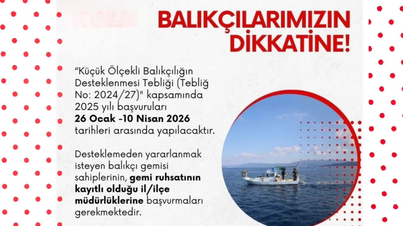 Köyceğizli balıkçılara 2026 müjdesi: Başvurular başladı!