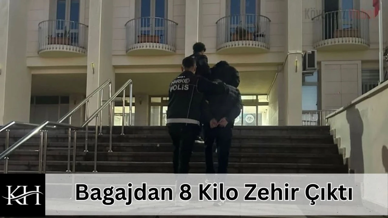 Muğla'da Uyuşturucu Operasyonu : Bagajdan 8 Kilo Zehir Çıktı