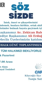 Söz Sende Halk Günü Toplantısı Köyceğiz'de! Toplantıya Tüm Köyceğiz Halkı Davetlidir