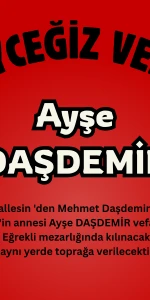 Köyceğiz Zeytinalanı’ndan Ayşe Daşdemir Vefat Etti