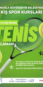 Muğla Büyükşehir Belediyesi’nden Çocuklara Ücretsiz Tenis Kursu!