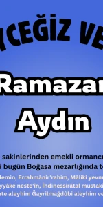 Köyceğiz Yangı Mahallesinden Ramazan Aydın vefat etmiştir