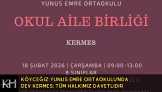 Köyceğiz Yunus Emre Ortaokulu'nda Dev Kermes: Tüm Halkımız Davetli