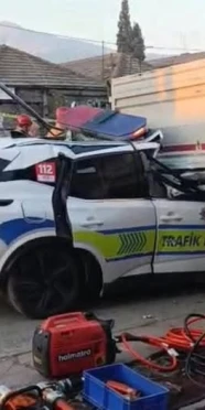 Son Dakika: Polis Aracı TIR’a Çarptı: 1 Şehit, 1 Polis Ağır Yaralı