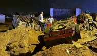 Muğla’da Freni Tutmayan Nar Yüklü Tır İnşaat Alanına Yuvarlandı: Sürücü Yaralandı