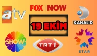 19 Ekim Pazar ATV, Show TV, NOW TV, Kanal D ve TRT 1 Yayın Akışı 2025: Bugün Hangi Diziler, Filmler Var?