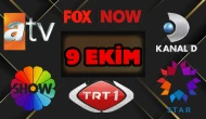 TRT 1, Show TV, NOW TV, ATV Yayın Akışı 9 Ekim 2025 Perşembe: Bugün Hangi Programlar Var? Diziler, Filmler, Yarışmalar