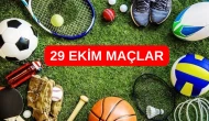 Bugünkü maçlar: 29 Ekim Çarşamba canlı yayınlanan tüm karşılaşmalar | Futbol, basketbol, tenis