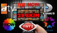 29 Ekim Çarşamba TV Yayın Akışı, ATV, Show TV, NOW TV, Kanal D ve TRT 1 2025: Bugün Hangi Diziler, Filmler Var?