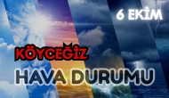 6  Ekim Pazartesi Köyceğiz Hava Durumu