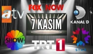 TV Yayın Akışı, TRT 1, Show TV, NOW TV, Kanal D ve ATV 7 Kasım Cuma 2025: Bugün Hangi Diziler, Filmler Var?