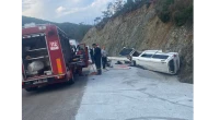 Fethiye İnlice Yolunda Kaza: Minibüs Takla Attı, Sürücü Ayağı Sıkışmış Halde Kurtarıldı