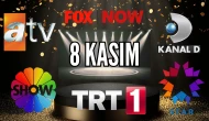 8 Kasım Cumartesi TV Yayın Akışı, ATV, Show TV, NOW TV, Kanal D ve TRT 1 2025: Bugün Hangi Diziler, Filmler Var?